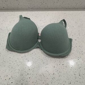 Victoria's Secret Green Ribbed Bra